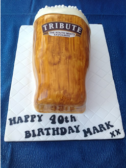 40th Novelty Beer Birthday Cake